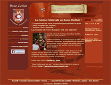 Tablet Screenshot of dame-clotilde.com
